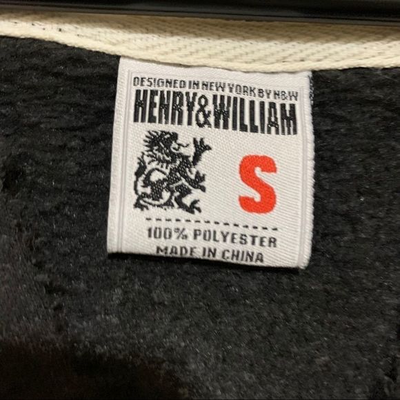 H&W Henry & William Heavy Fleece Hoodie - Picture 4 of 5